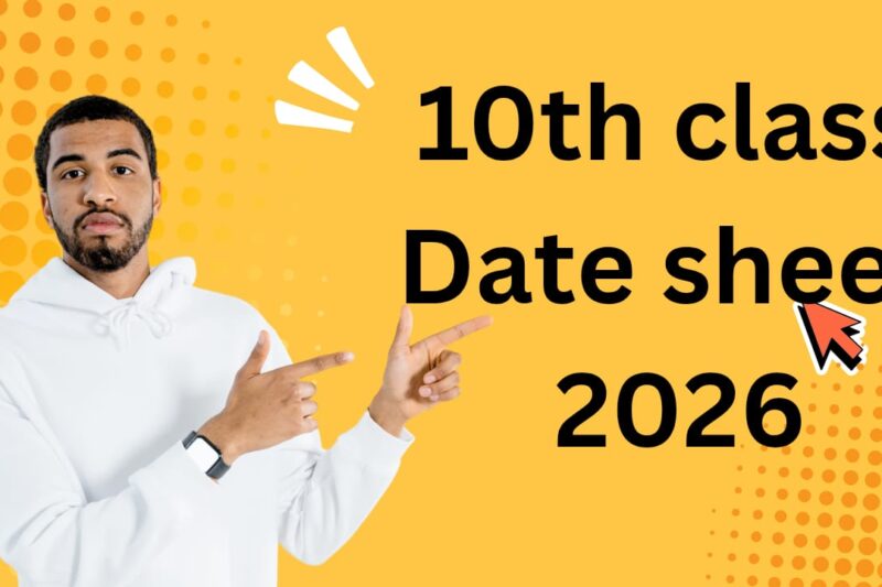 10th class date sheet 2026 – Punjab Board Exam Schedule