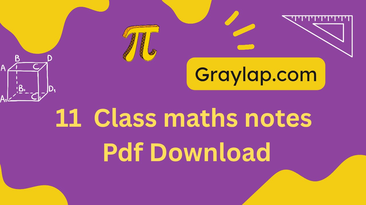 11 class maths notes