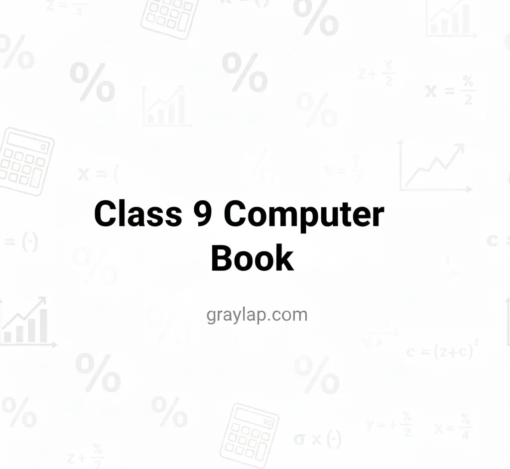 Class 9 Computer Book