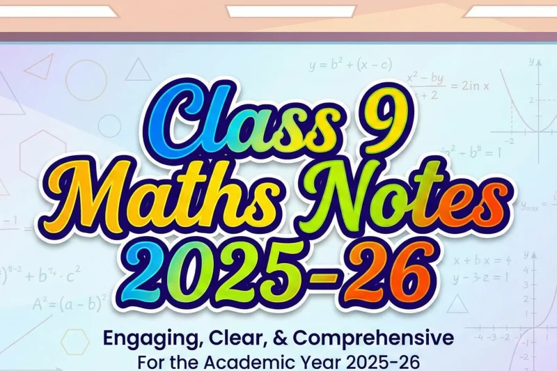 Class 9 Maths Notes Smart Study Material for Top Scores