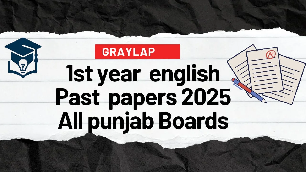 1st year english past papers