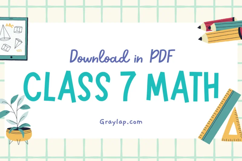 Class 7 Math Book for Smart Students Punjab Text Book 2025