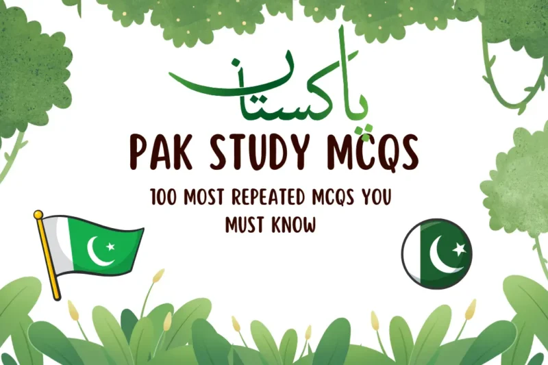 Top 100 Most Repeated Pak Study MCQs You Must Know