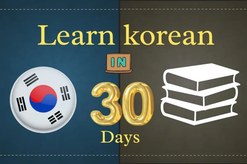 learn korean in 30 days pdf