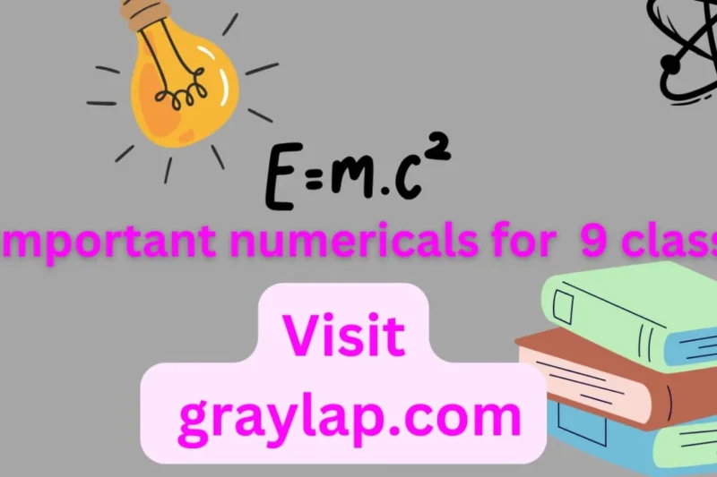 Physics numericals for class 9 with Answers | PDF Free Download