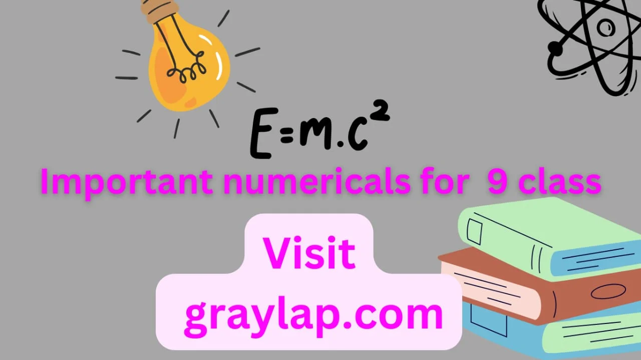 Physics numericals for class 9