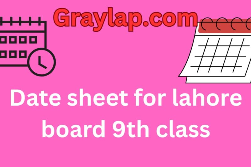 9th class date sheet 2026 lahore board science group | Latest Exam Schedule