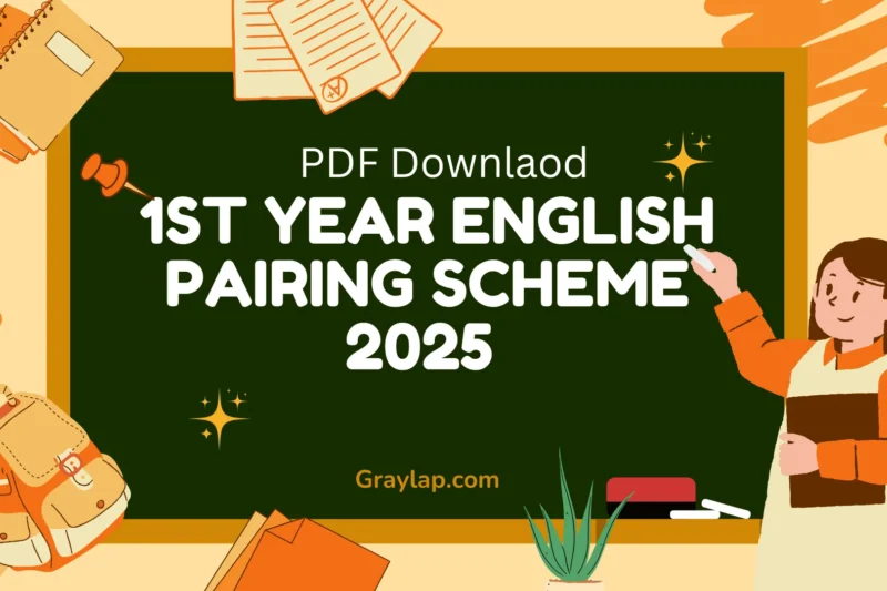 Don’t Miss 1st Year English Pairing Scheme 2025 PDF Download