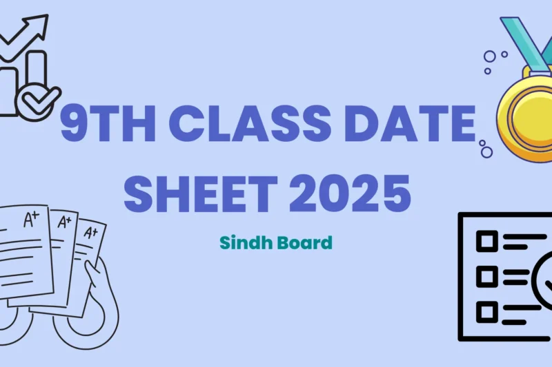 Sindh Board 9th Class Date Sheet 2025 – Complete Exam Time Table