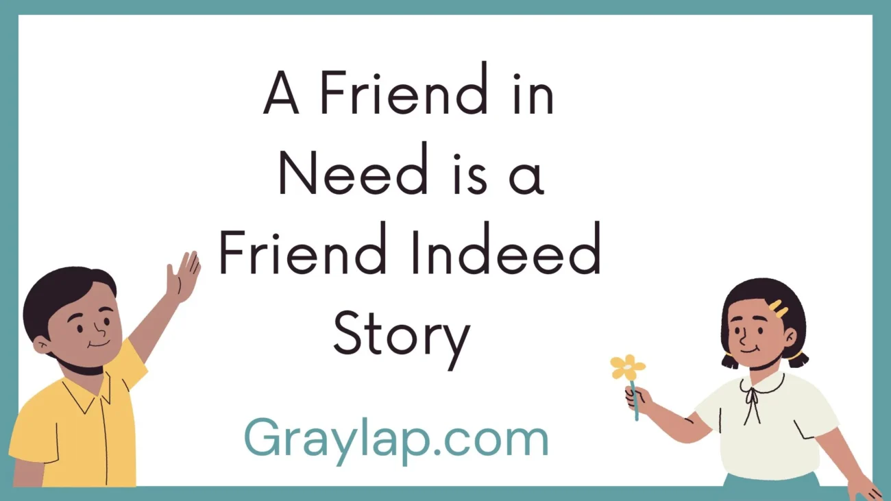 A Friend in Need is a Friend Indeed Story - a full story and lesson