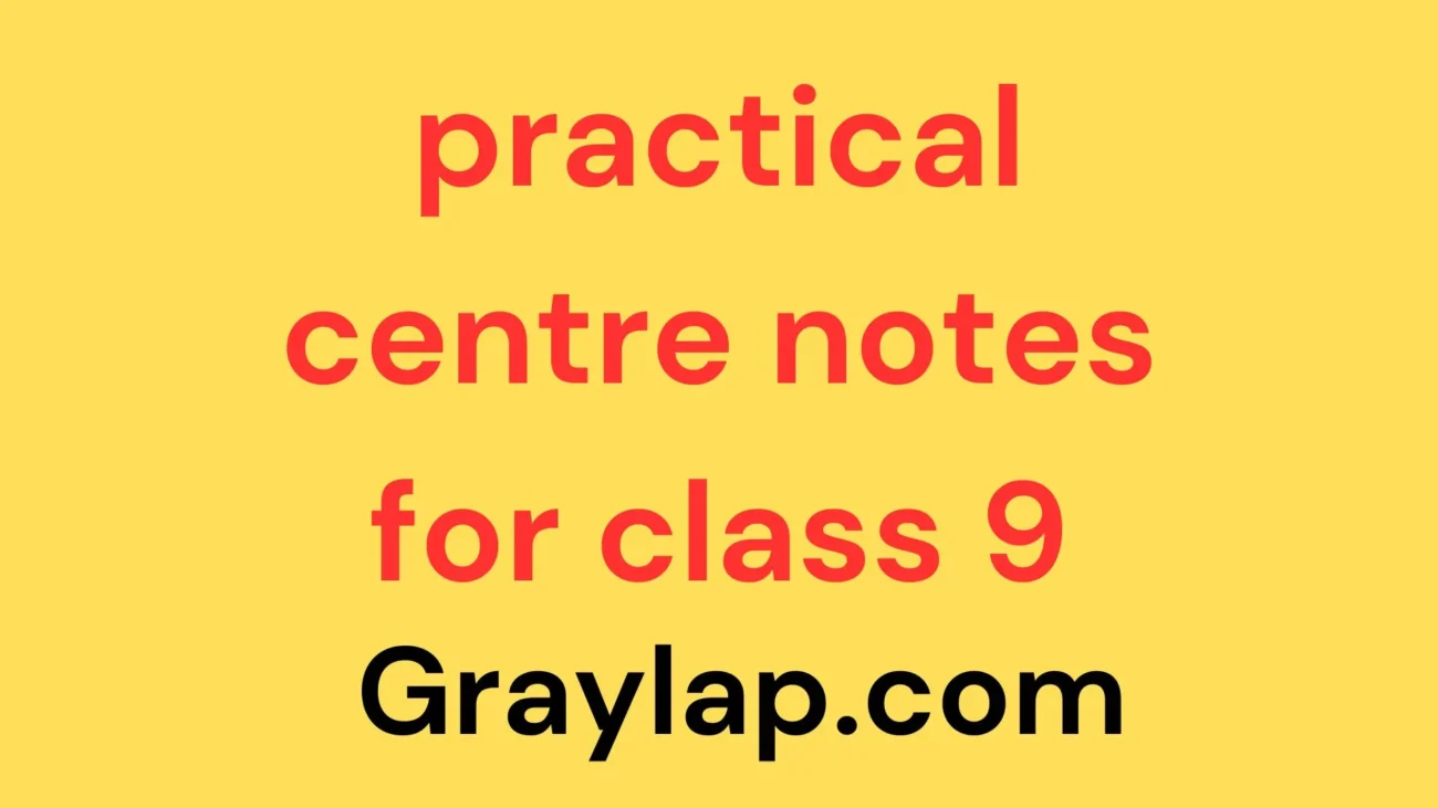 practical centre notes for class 9