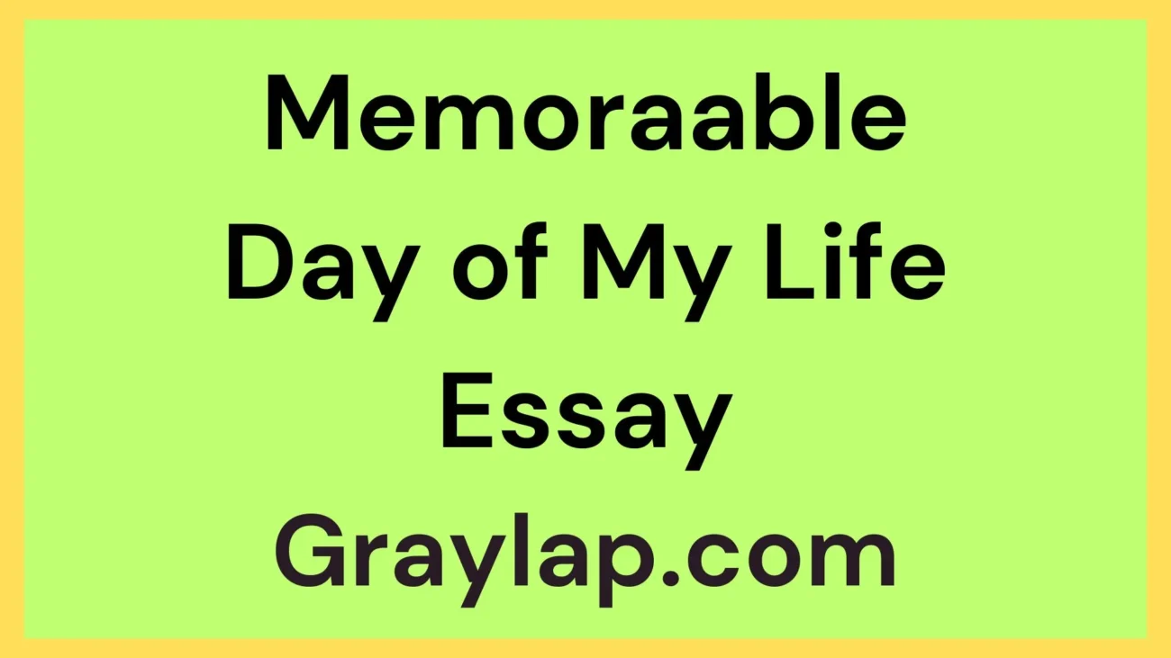 Memoraable Day of My Life Essay