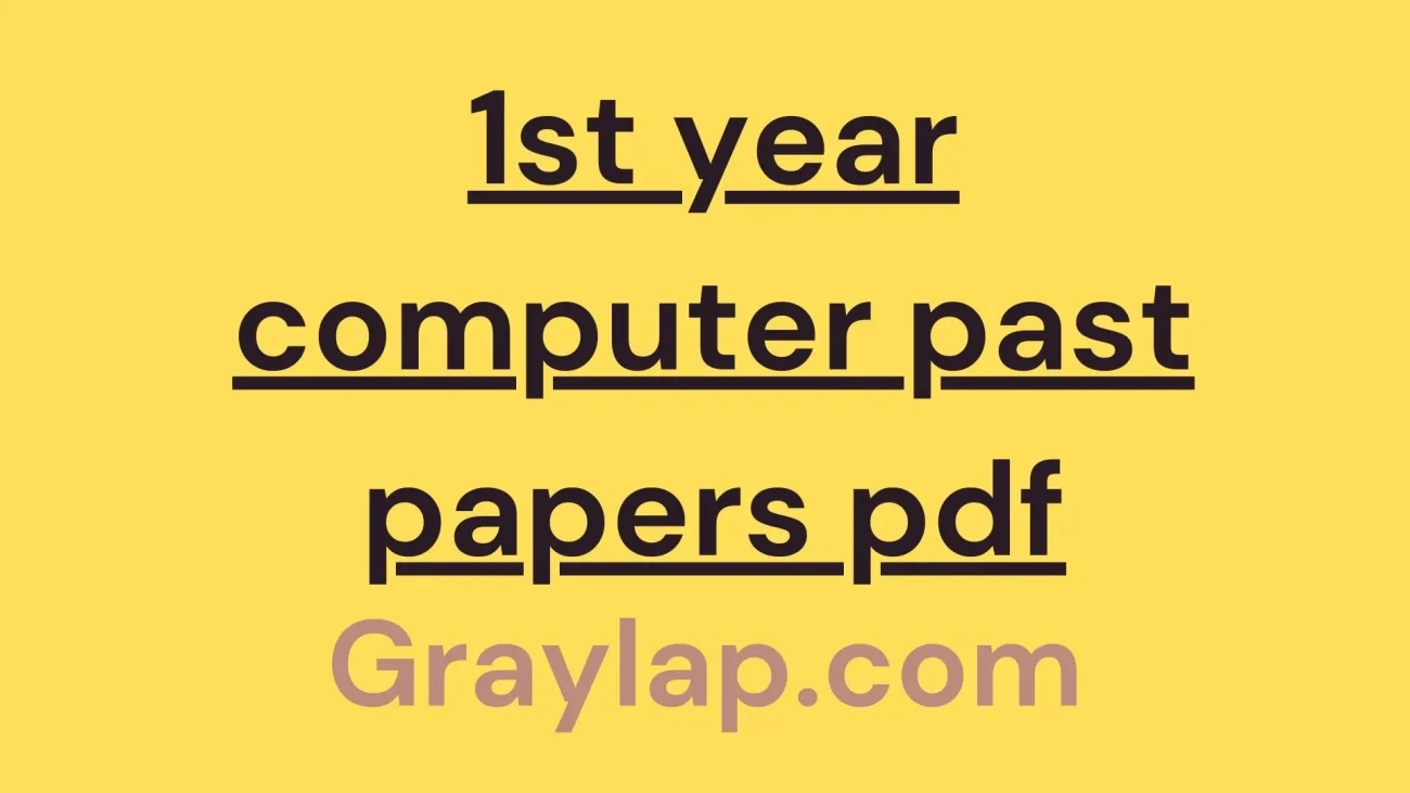 1st year computer past papers pdf