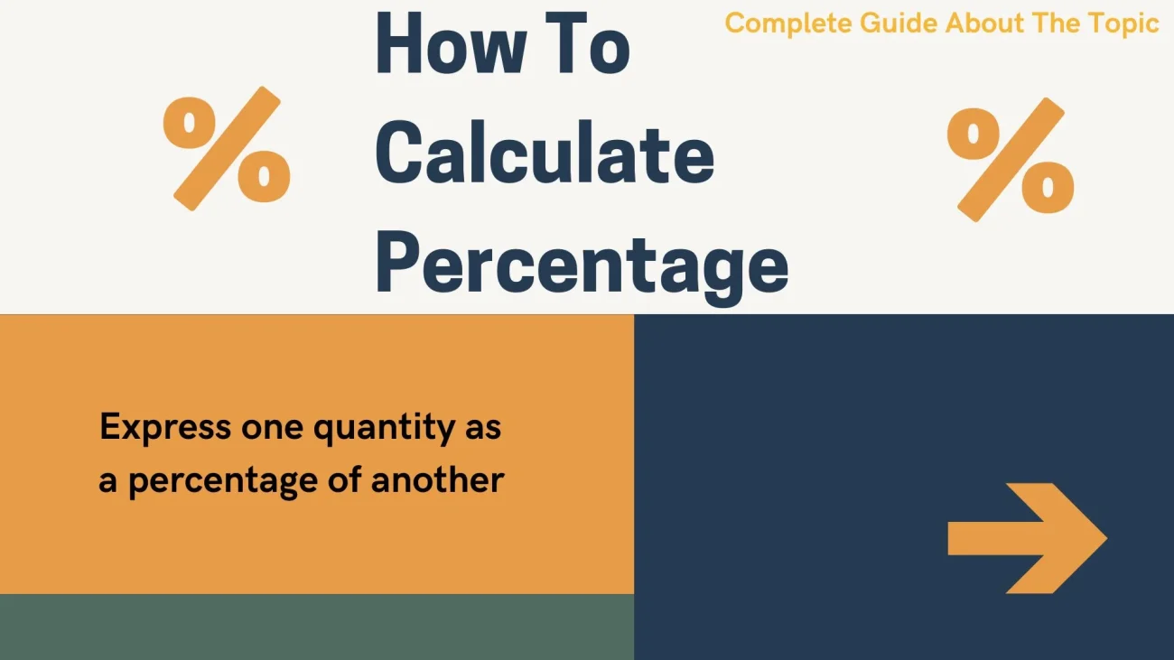 How To Calculate Percentage