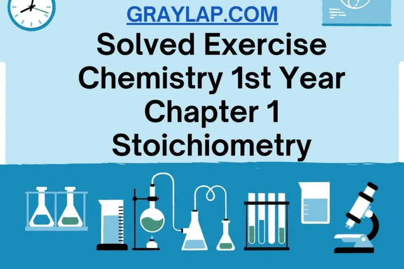 Solved Exercise Chemistry 1st Year Chapter 1 Stoichiometry | PDF Notes & Solutions
