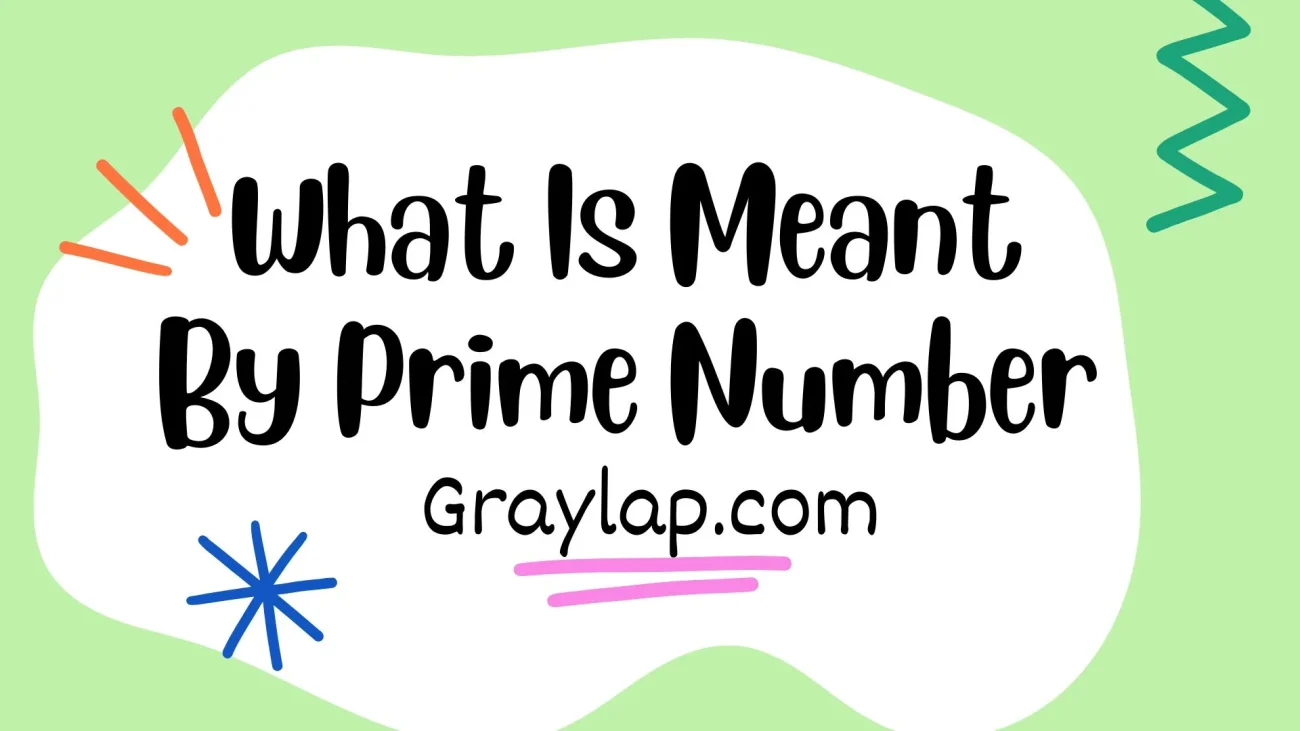 What Is Meant By Prime Number