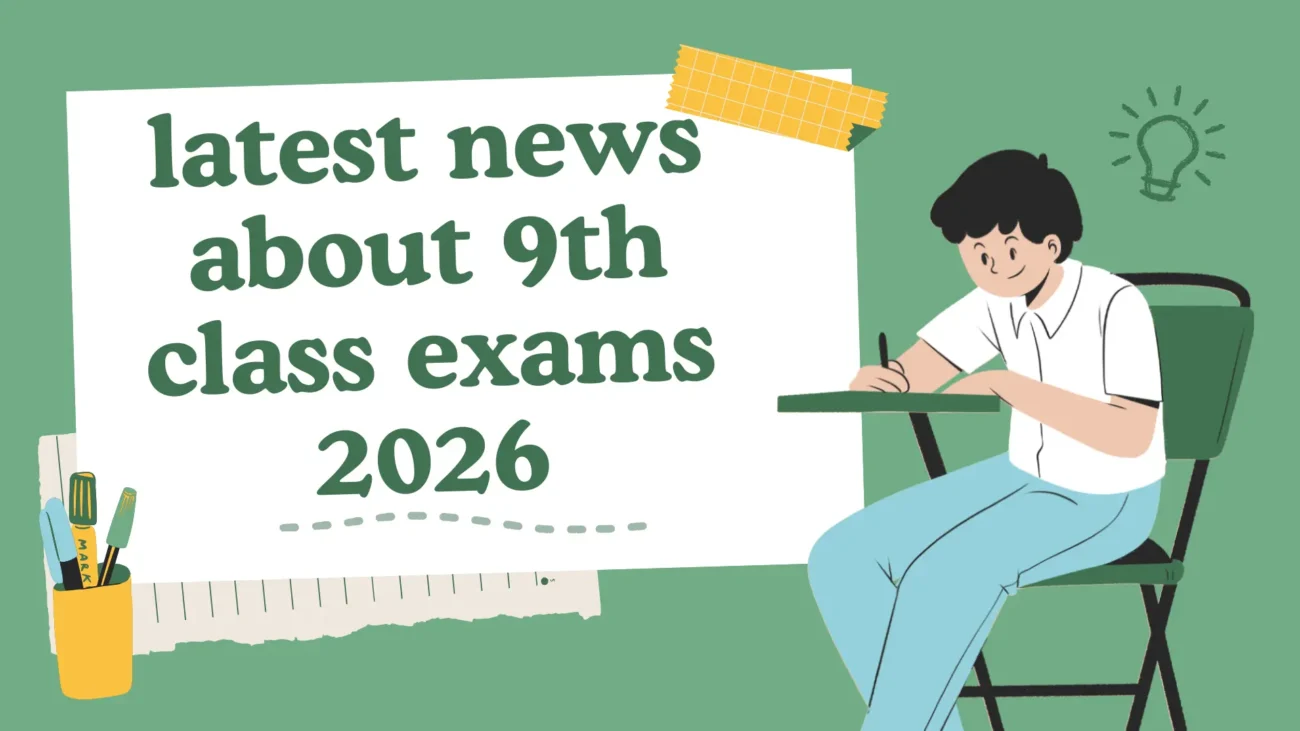 A notice board announcing that Punjab has extended the deadline for Class 9 exam registration 2026 with new date