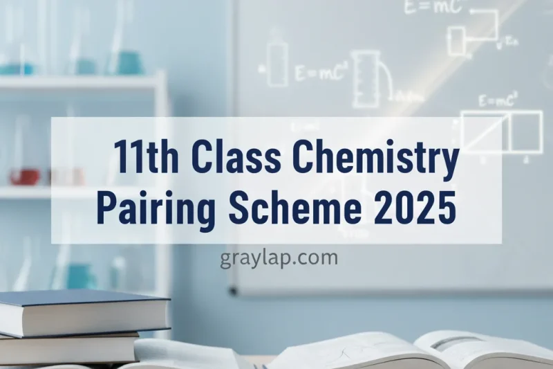 11th Class Chemistry Pairing Scheme 2025 For All Boards