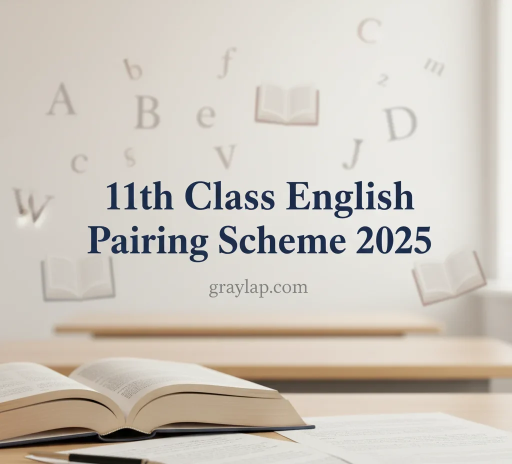 11th Class English Pairing Scheme 2025