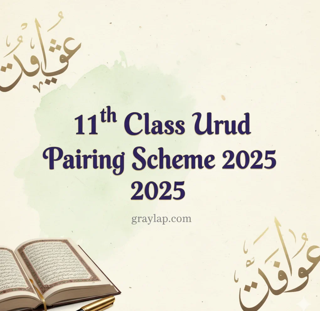 11th Class Urdu Pairing Scheme 2025