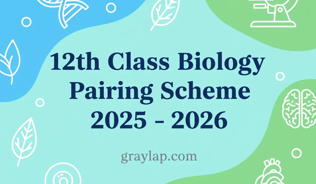 12th Class Biology Pairing Scheme 2025 – 2026 (Complete Guide for All Punjab Boards)