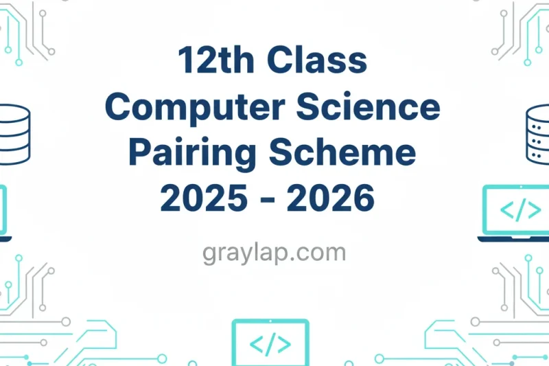 12th Class Computer Science Pairing Scheme 2025 – 2026 Complete for All Punjab Boards