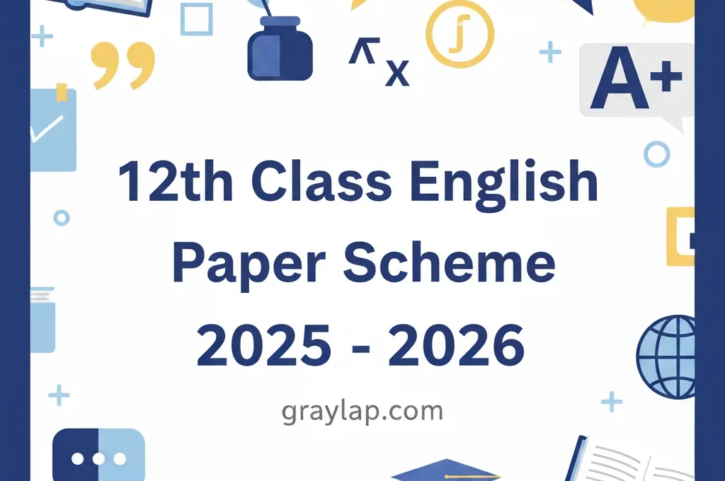 12th Class English Pairing Scheme 2025-26 (All Punjab Boards)