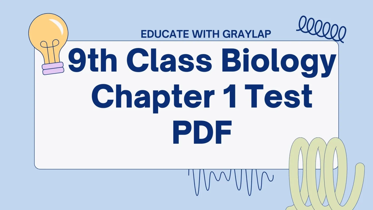 9th Class Biology Chapter 1 Test PDF