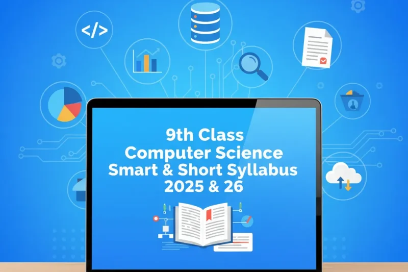 9th Class Computer Science Smart & Short Syllabus 2025 & 26 (All Punjab Boards)