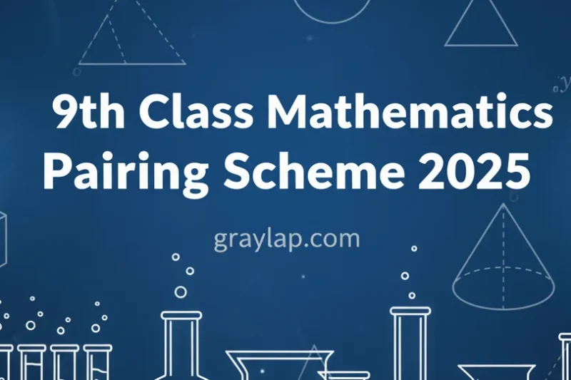 9th Class Mathematics Pairing Scheme 2025 (For All Punjab Boards)