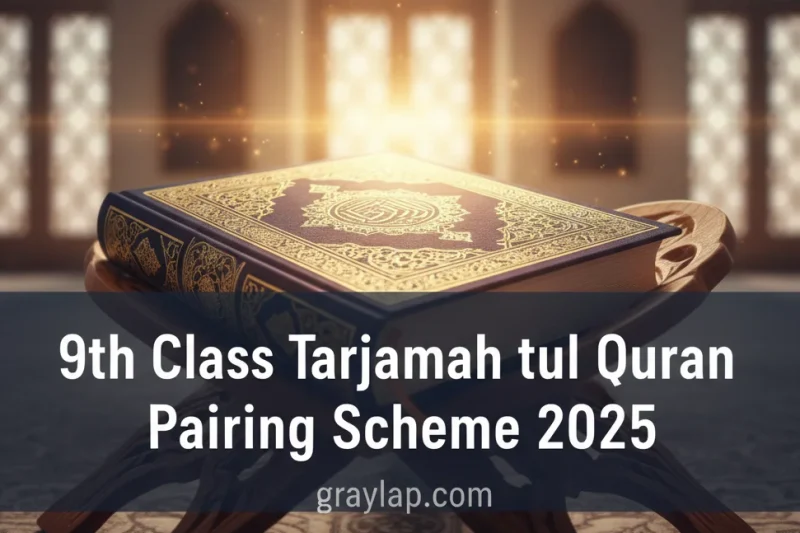 9th Class Tarjamah tul Quran Pairing Scheme 2025 (For All Punjab Boards)