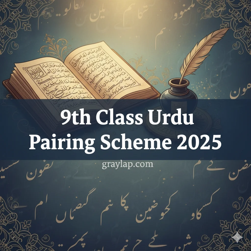 9th Class Urdu Pairing Scheme 2025 (For All Punjab Boards)