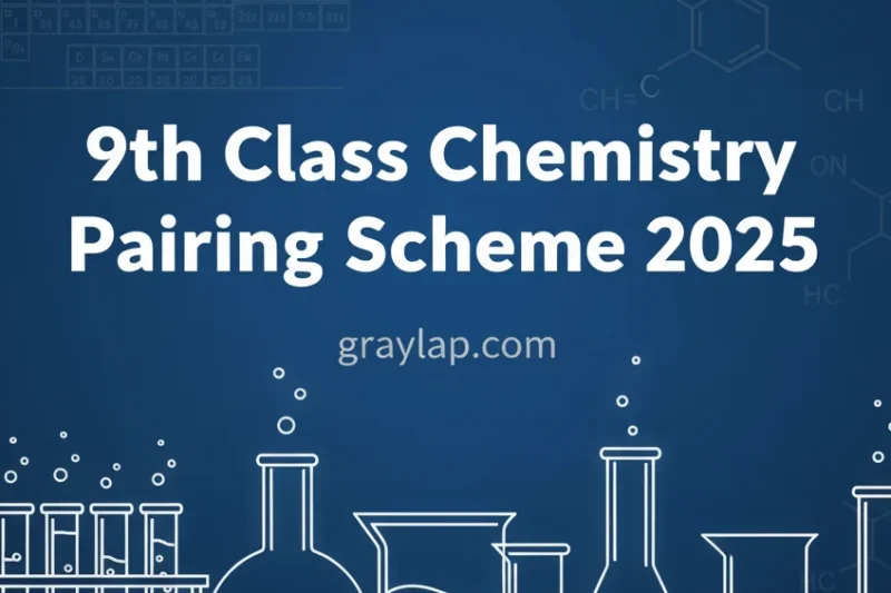 9th Class Chemistry Pairing Scheme 2025 (For All Punjab Boards)