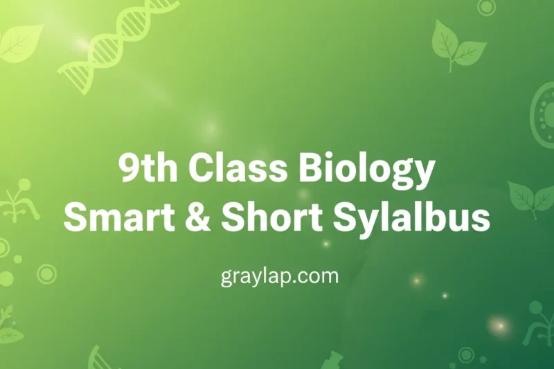 9th Class Biology Smart & Short Syllabus 2025-26 Paper Pattern, Scheme & Model Paper for Session 2026 (All Punjab Boards)