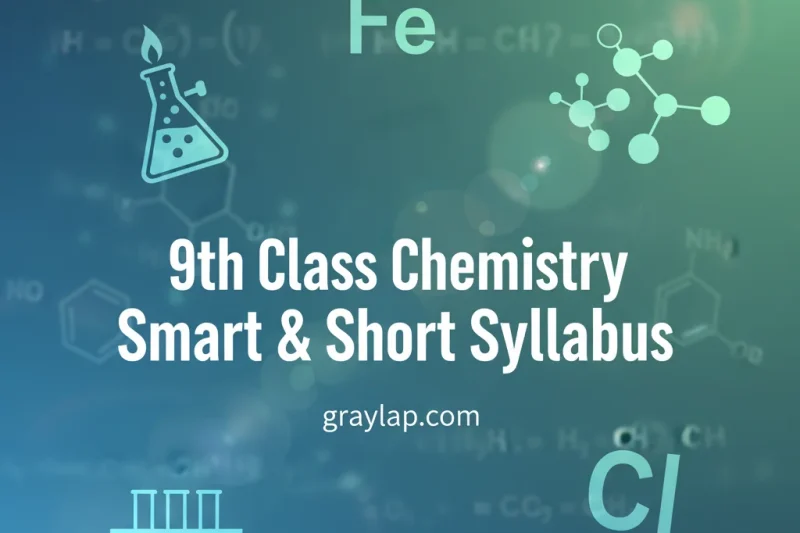 9th Class Chemistry Smart & Short Syllabus 2025-26, Paper Pattern, Scheme & Model Paper for Session 2026 (All Punjab Boards)