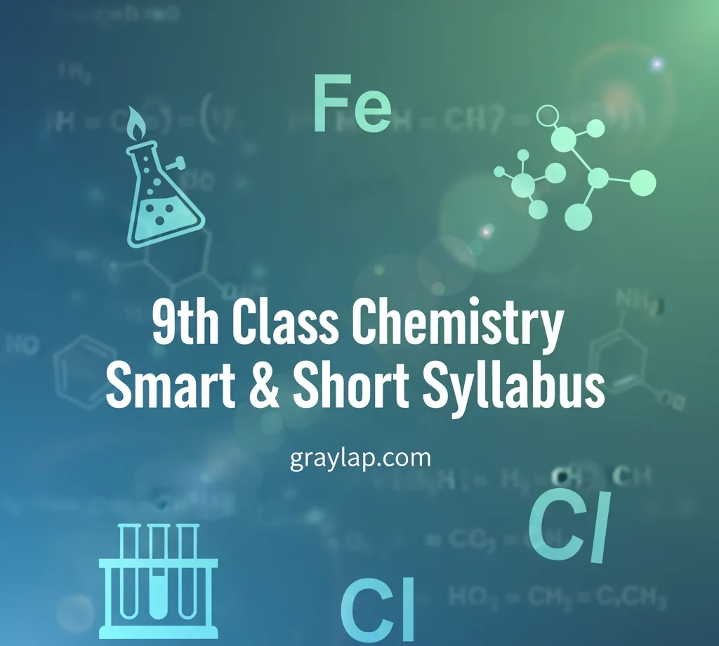 9th Class Chemistry Smart & Short Syllabus 2025-26