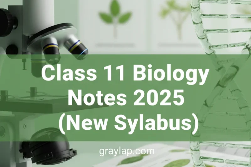 Class 11 Biology Notes 2025 (New Syllabus) Complete Notes PDF