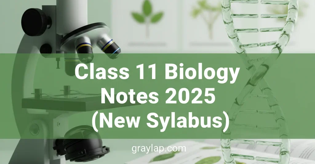 Class 11 Biology Notes 2025 (New Syllabus) — Complete Notes PDF