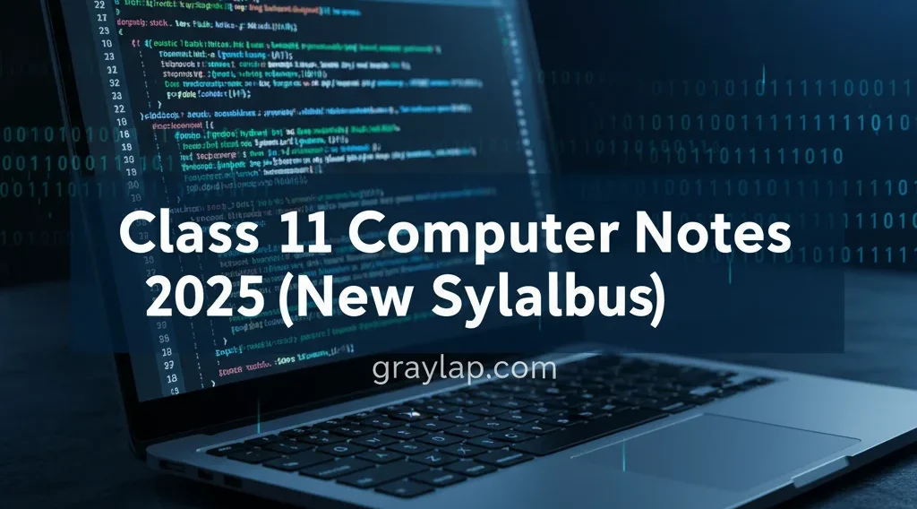 Class 11 Computer Notes 2025 (New Syllabus) — Complete Notes PDF