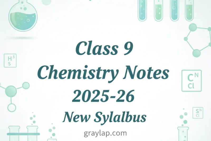 Class 9 Chemistry Notes 2025-26 New Syllabus