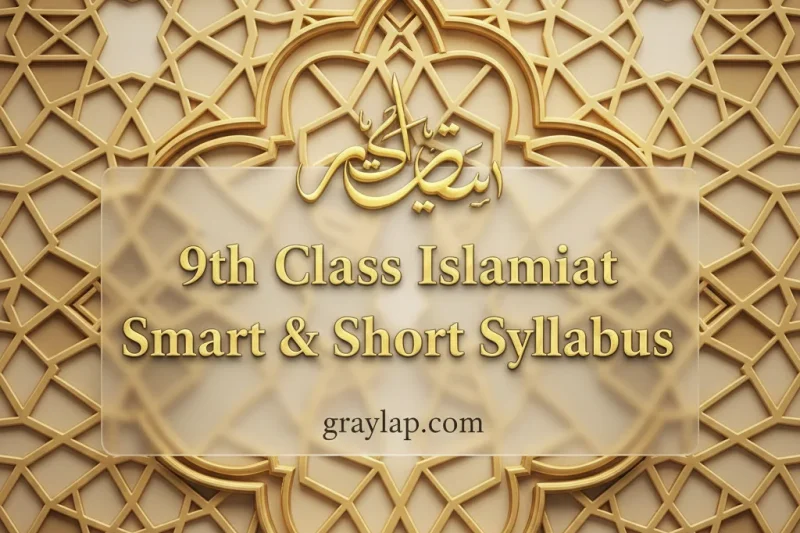9th Class Islamiat Smart & Short Syllabus, Paper Pattern, Scheme & Model Paper for Session 2026 (All Punjab Boards)