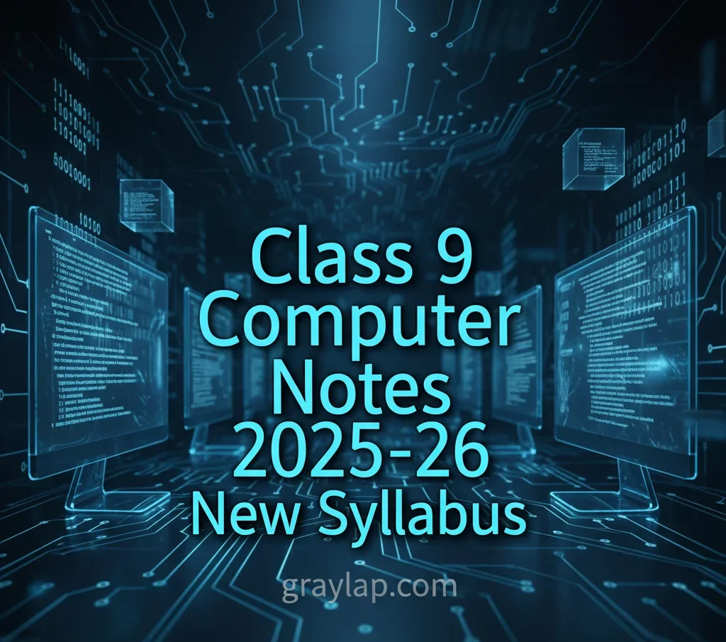 Class 9 Computer Notes 2025-26 New Syllabus