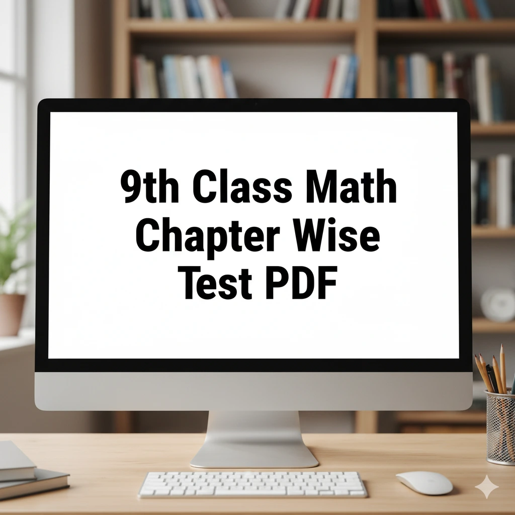 9th class math chapter wise test pdf