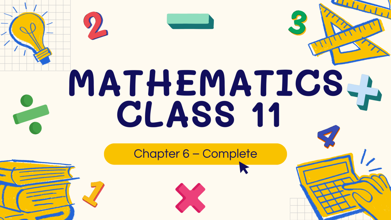 Mathematics Class 11 Chapter 6 – Complete Guide in Urdu