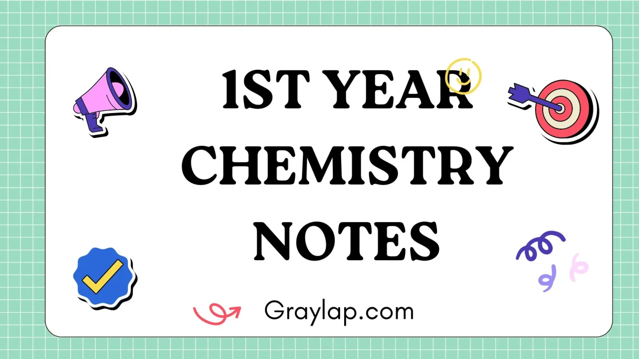 1st year chemistry notes