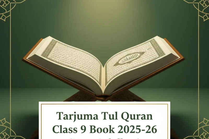 Tarjuma Tul Quran Class 9 Book 2025-26 Translation of the Quran New Syllabus