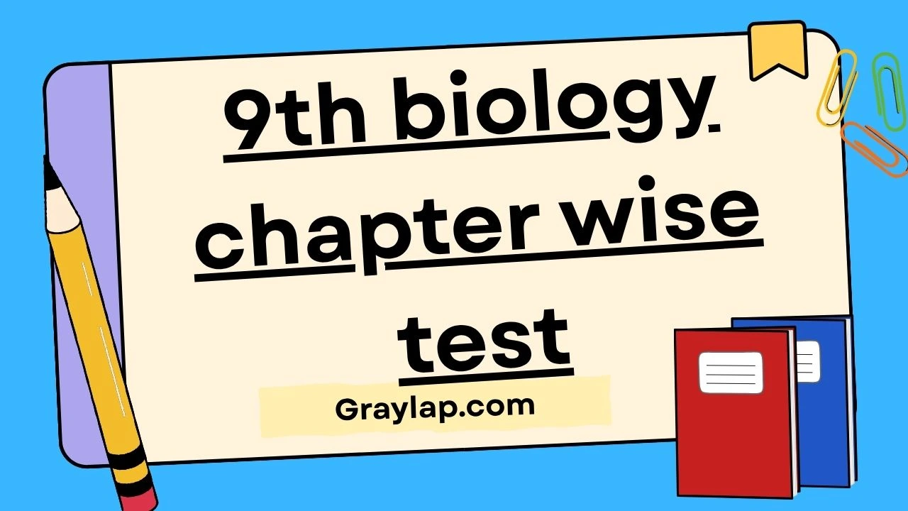 9th biology chapter wise test