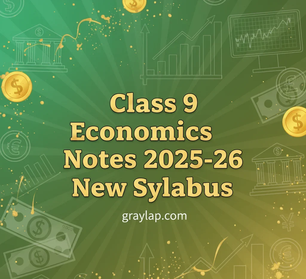 class 9 economics Notes 2025-26 New Syllabus