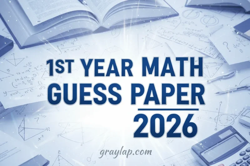 1st Year Math Guess Paper 2026 Download in PDF