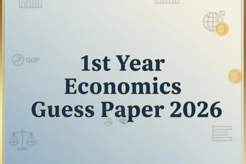 1st Year Economics Guess Paper 2026